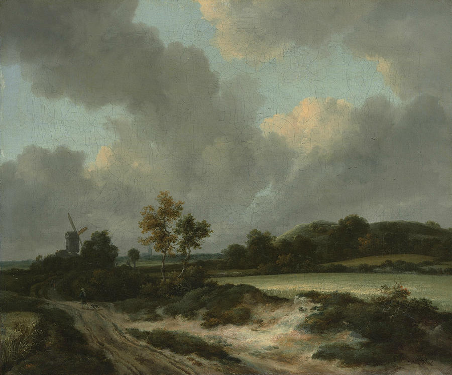 Grainfields Painting by Jacob van Ruisdae