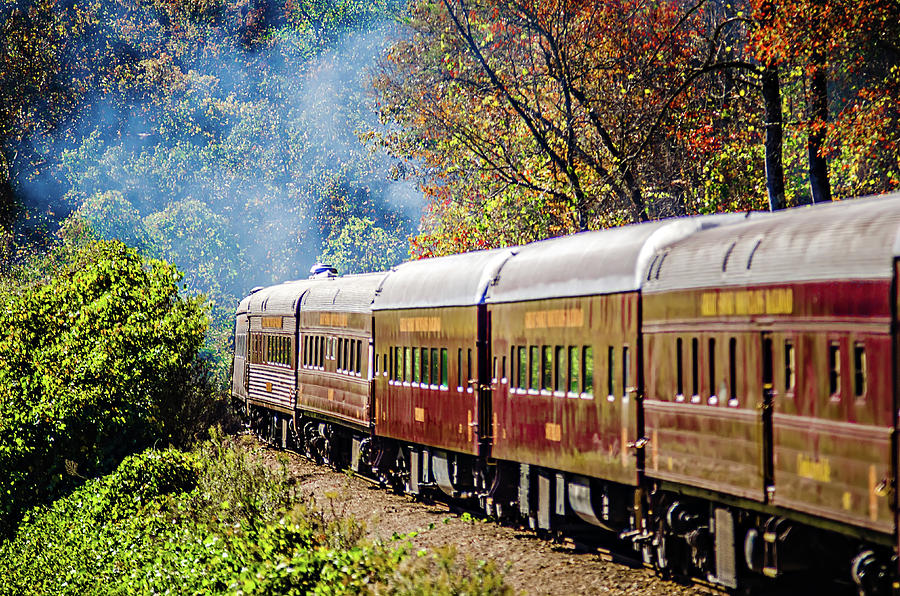 Great Smoky Mountains Rail Road Train Ride #4 Photograph by Alex Grichenko