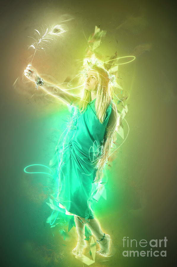 Greek Goddess in Green #4 Photograph by Humorous Quotes