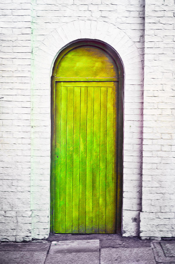 Green door #4 Photograph by Tom Gowanlock