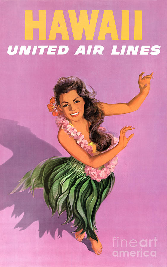Vintage Painting - Hawaii Vintage Travel Poster Restored #4 by Vintage Treasure