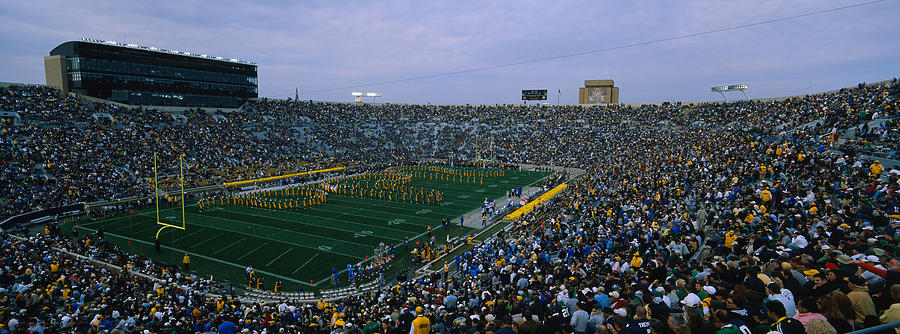 South Bend Photograph - High Angle View Of A Football Stadium #4 by Panoramic Images