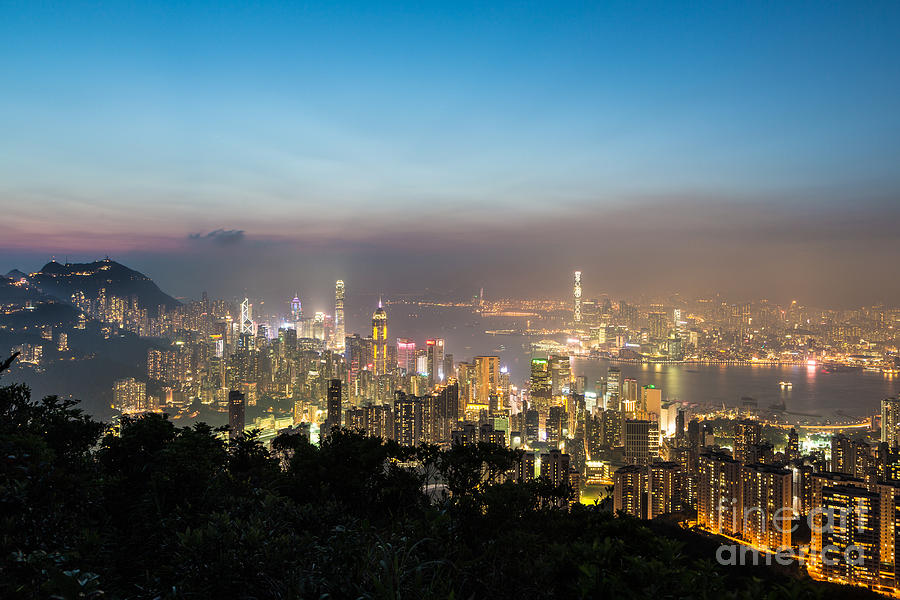 Hong Kong skyline #4 Photograph by Didier Marti