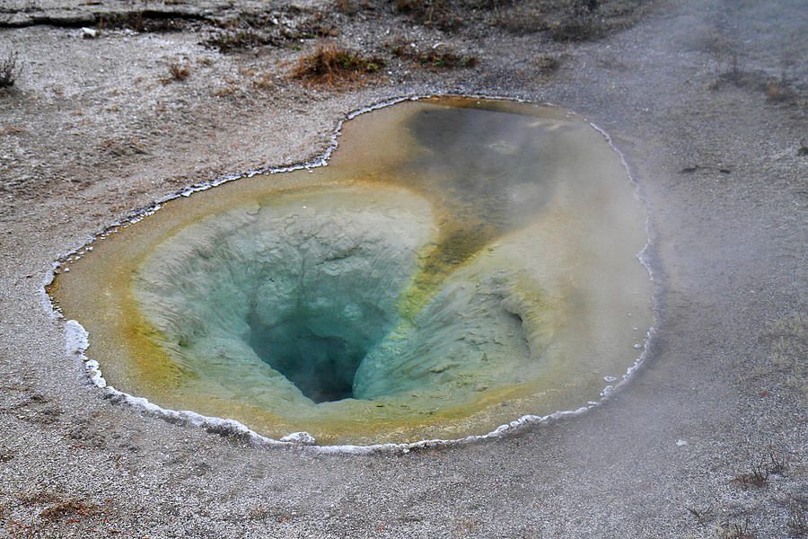 Hot springs and Geysers in Yellowstone #4 Photograph by Pierre Leclerc Photography