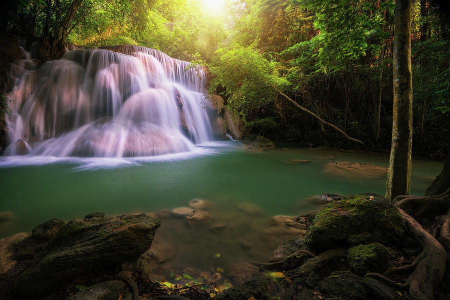 Huai Mae Khamin waterfall #4 Photograph by Anek Suwannaphoom