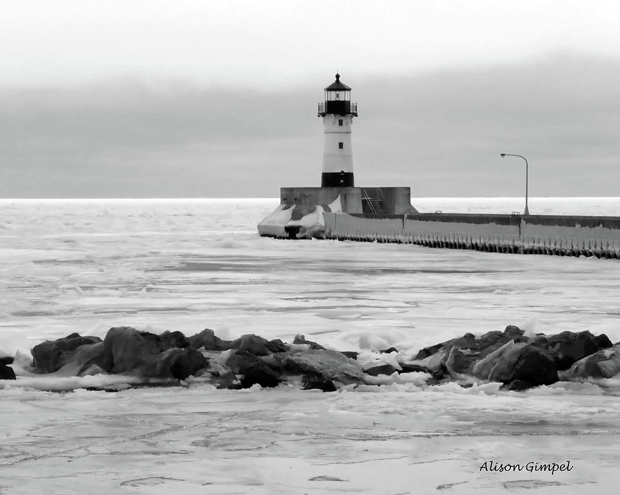 Black And White Photograph - Iced #4 by Alison Gimpel