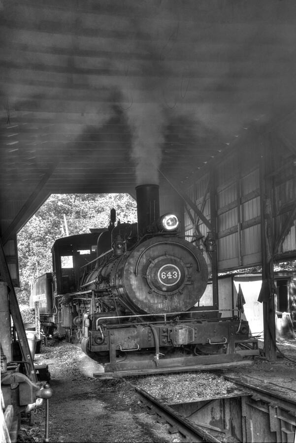 In the engine shed steaming up #4 Photograph by Paul W Faust - Impressions of Light