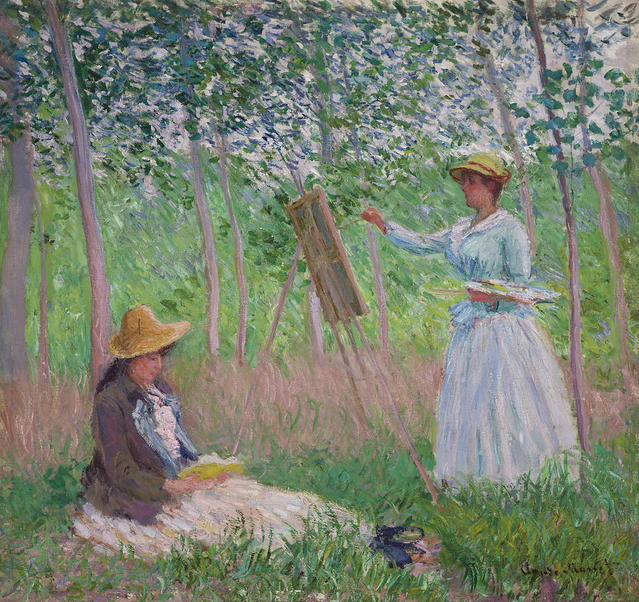 Claude Monet Painting - In the Woods at Giverny by Claude Monet