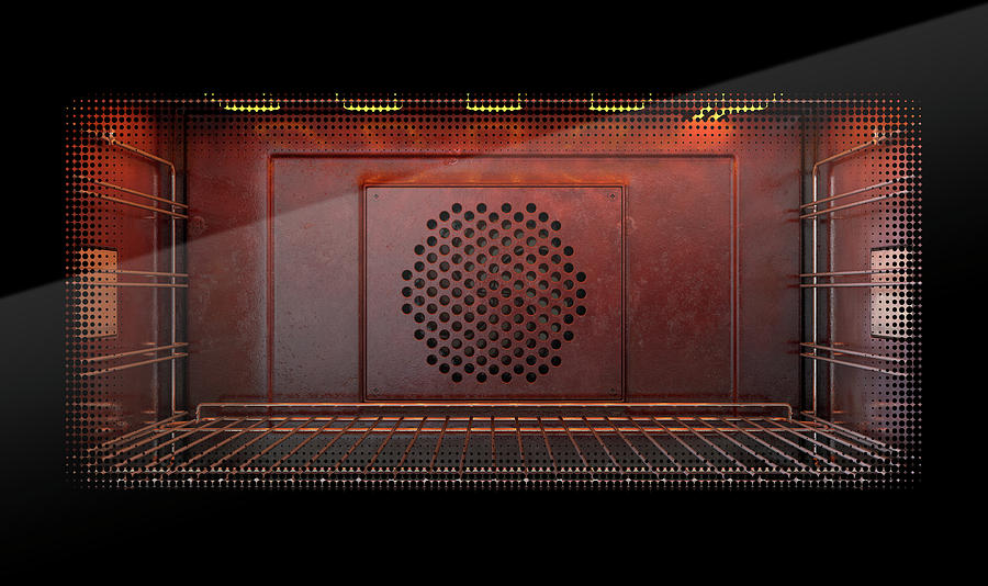 Oven Digital Art - Inside The oven #4 by Allan Swart