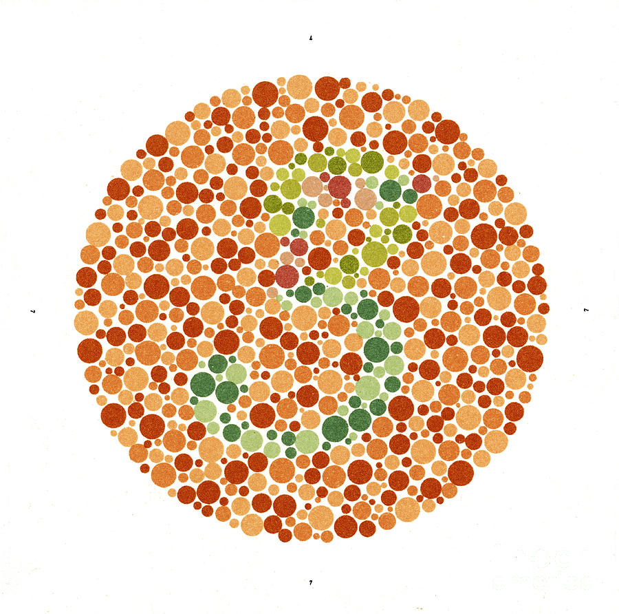 Ishihara Color Blindness Test #4 Photograph by Wellcome Images