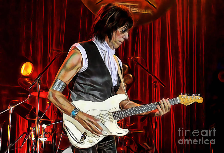 Jeff Beck Collection #4 Mixed Media by Marvin Blaine