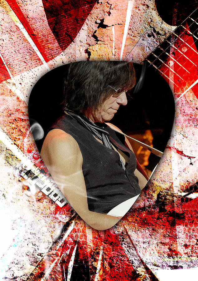 Jeff Beck Guitarist Art #4 Mixed Media by Marvin Blaine