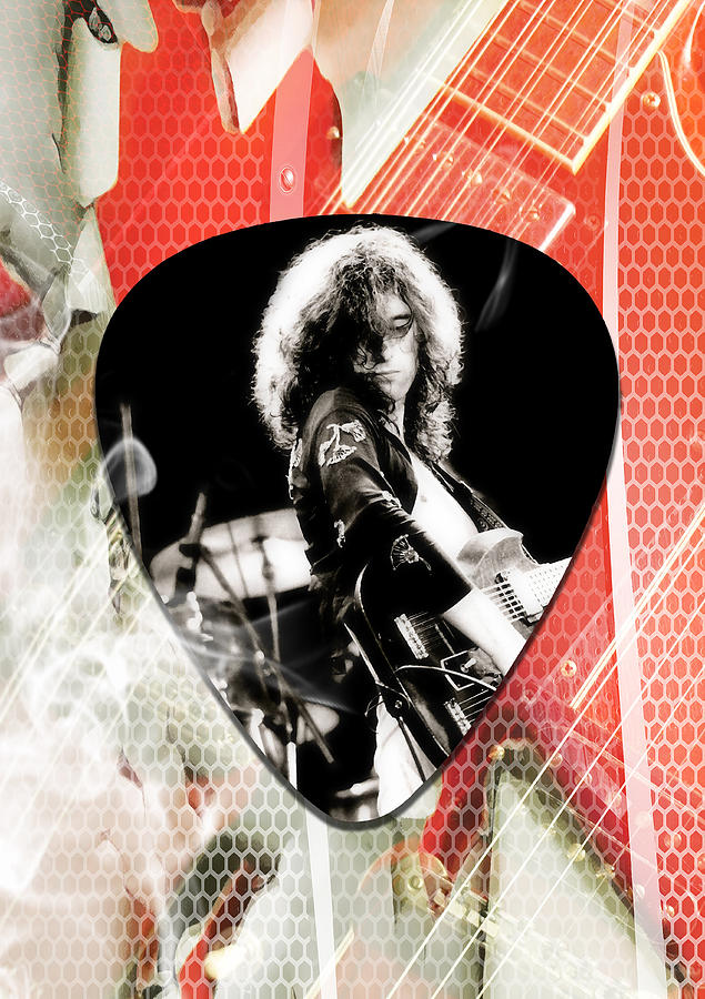 Jimmy Page Led Zeppelin Art #4 Mixed Media by Marvin Blaine