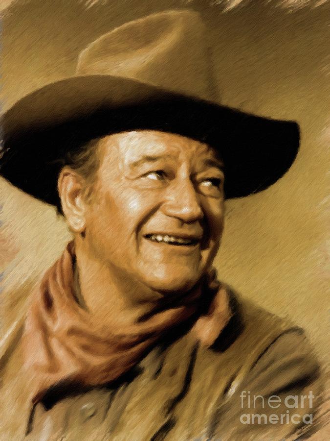 John Wayne, Actor #4 Painting by Esoterica Art Agency
