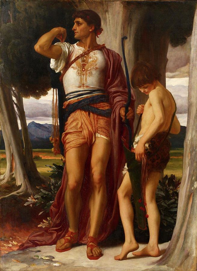 Frederic Leighton Painting - Jonathans Token to David #4 by Frederic Leighton