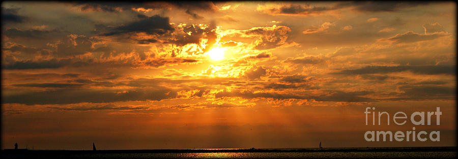 Lake Erie Sunset #4 Photograph by Lila Fisher-Wenzel