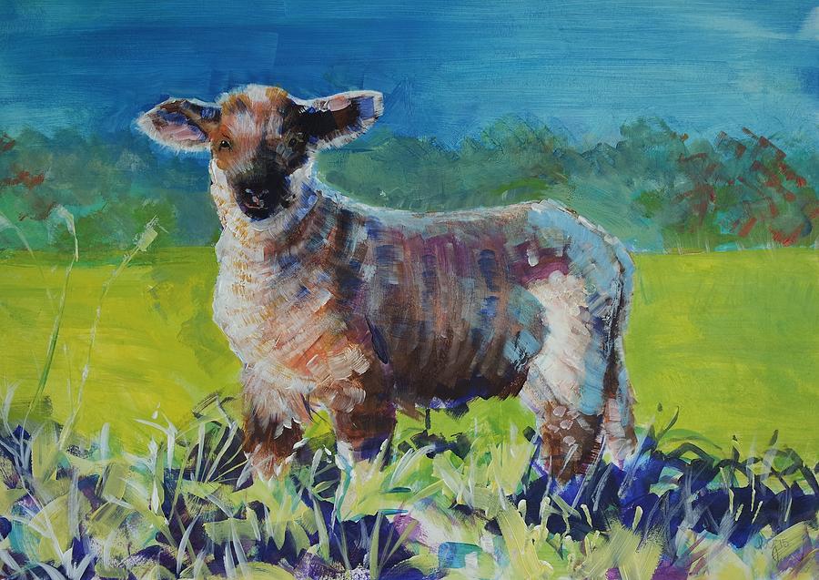 Lamb #4 Painting by Mike Jory