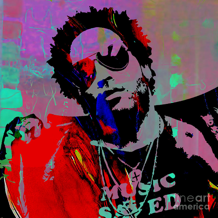 Lenny Kravitz Collection #4 Mixed Media by Marvin Blaine