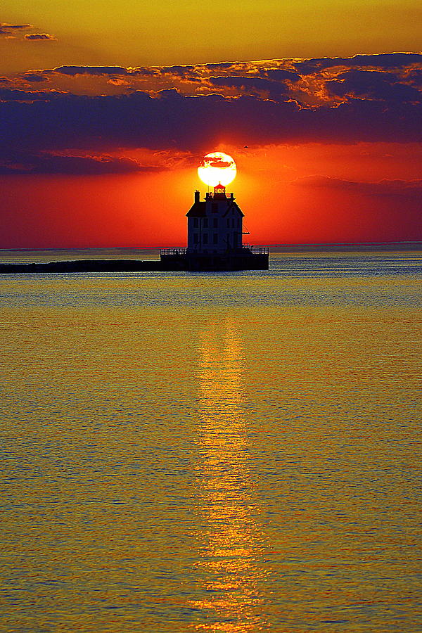 Lighthouse Sunset Photograph By Robert Bodnar - Fine Art America