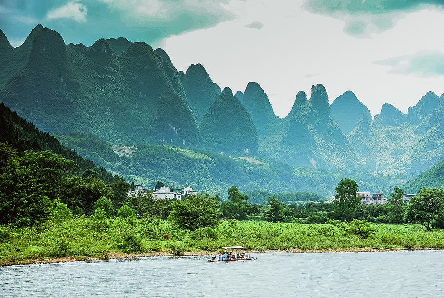 Lijiang river scenery #4 Photograph by Carl Ning