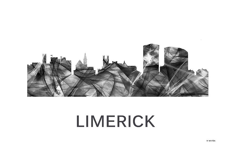 Limerick Ireland Skyline #4 Digital Art by Marlene Watson