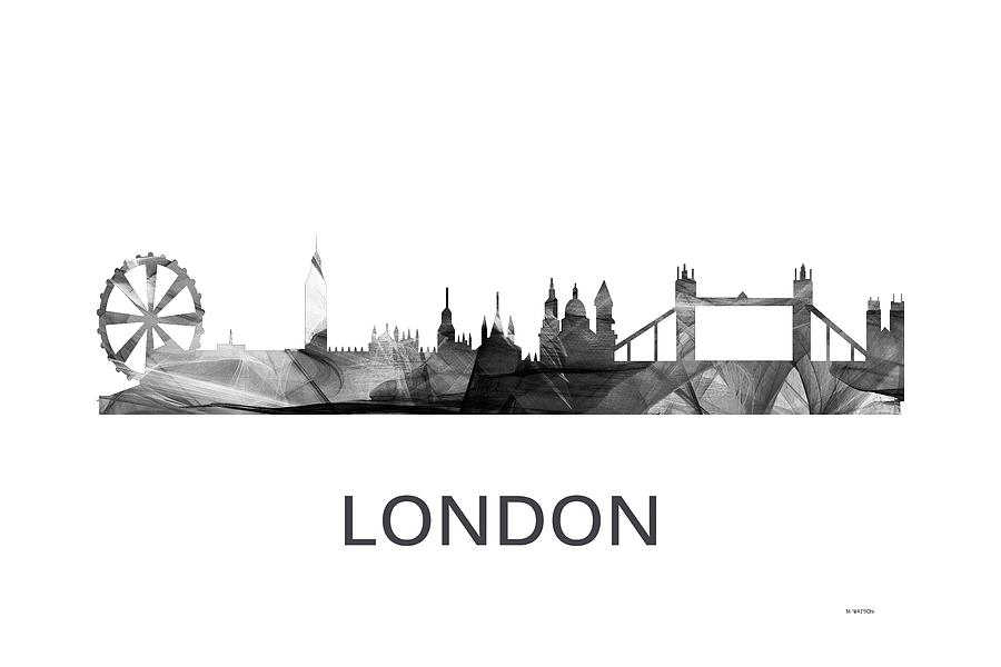 London England Skyline #4 Digital Art by Marlene Watson