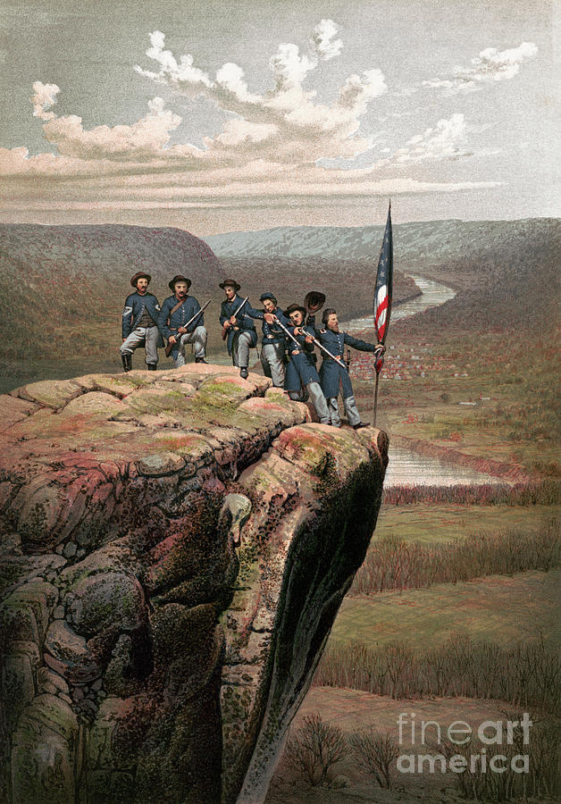 Lookout Mountain, 1863.  #4 Drawing by Granger