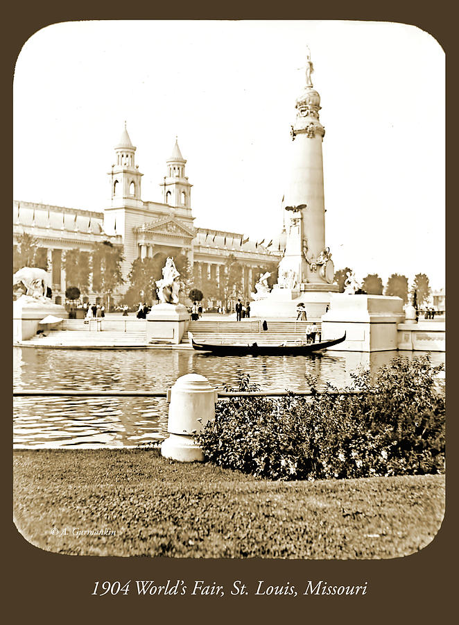 Louisiana Monument, 1904 Worlds Fair Photograph