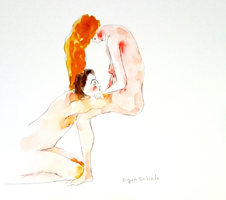 Lovers  #4 Drawing by Hae Kim