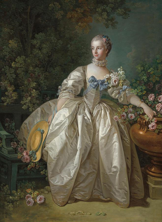 Madame Painting - Madame Bergeret 5 by Francois Boucher Madame Painting - Madame Bergeret 5 by Francois Boucher