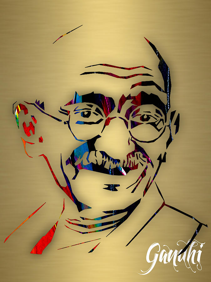 Mahatma Gandhi Collection #4 Mixed Media by Marvin Blaine