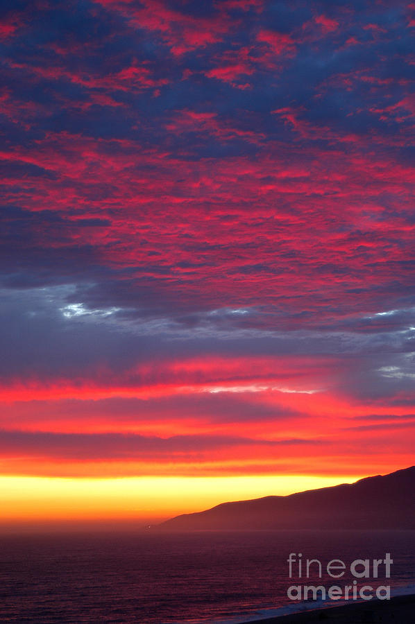Malibu Sunset Photograph by Marc Bittan