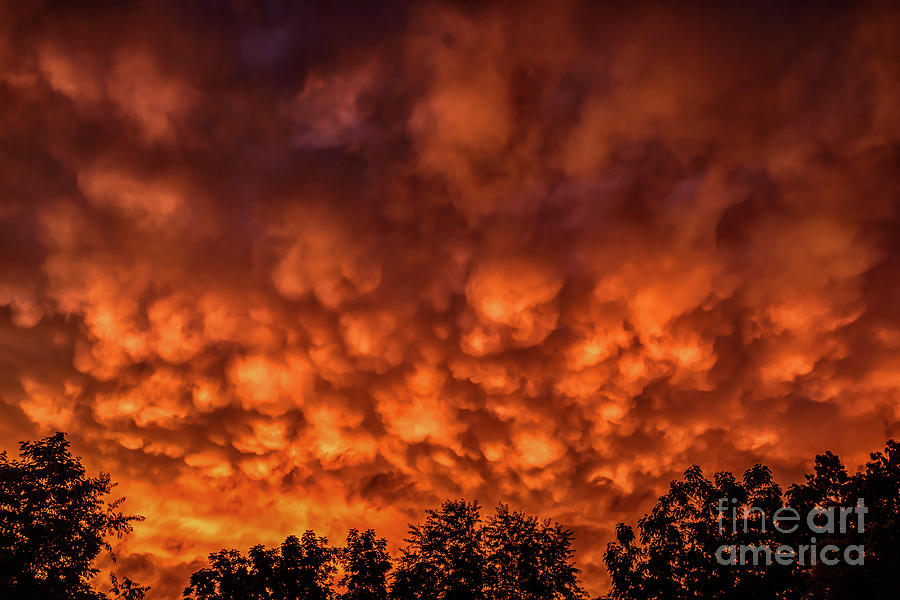 Mammatus Clouds at Sunset #4 Photograph by Thomas R Fletcher