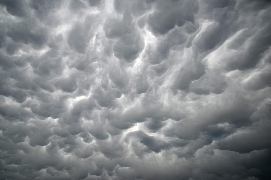 Mammatus Clouds Photograph - Mammatus Clouds #4 by Ray Mathis