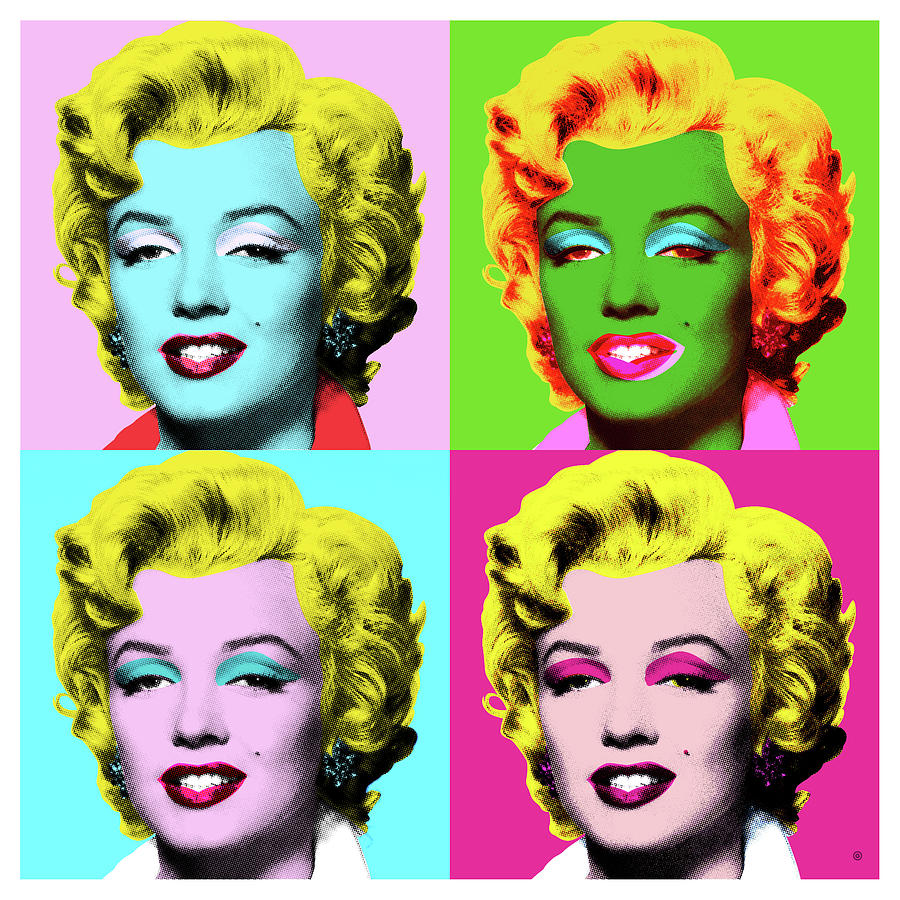 Typography Painting - 4 Marilyn by Gary Grayson