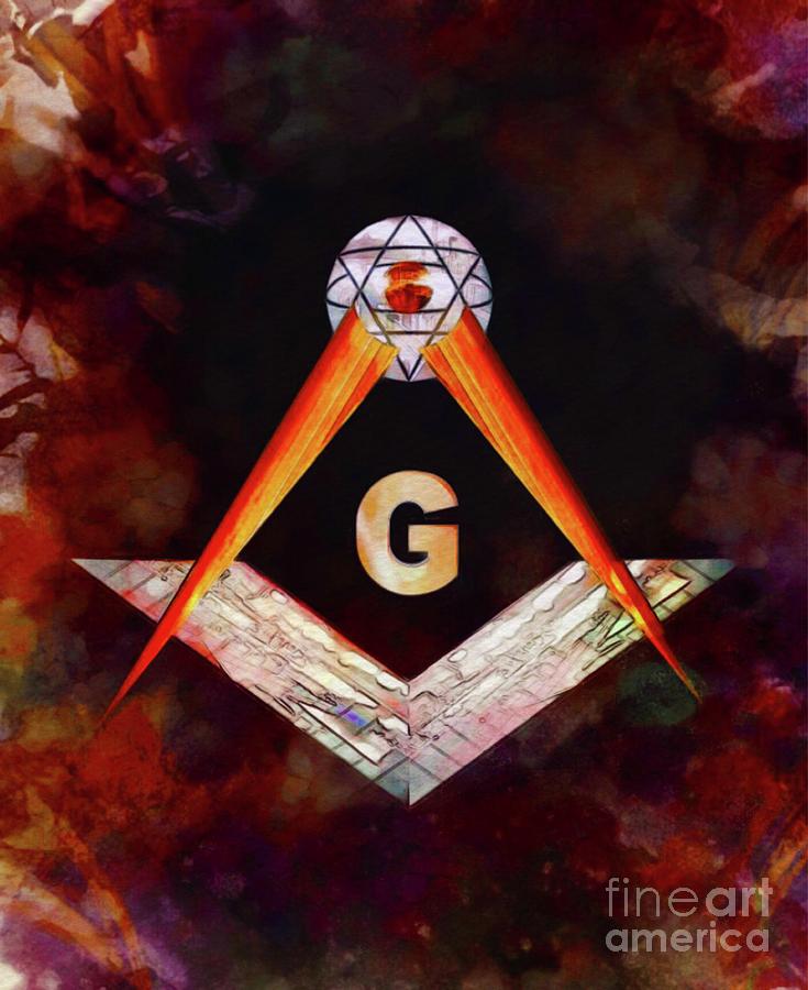 Masonic Symbolism #4 Painting by Esoterica Art Agency