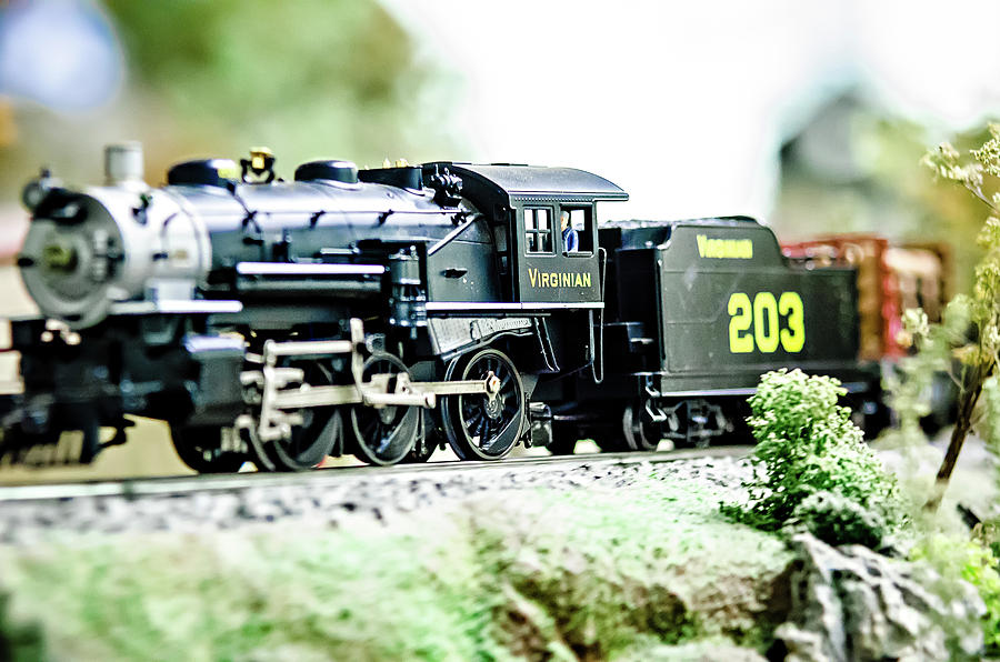 Miniature Toy Model Train Locomotives On Display #4 Photograph by Alex Grichenko