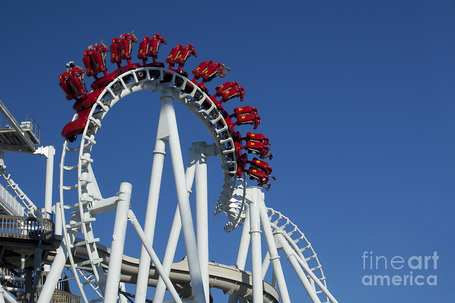 Modern Rollercoaster #4 Photograph by Anthony Totah