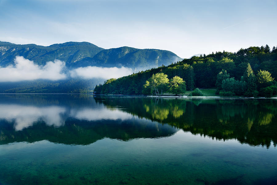 Morning at Lake Bohinj in Slovenia #4 Photograph by Ian Middleton