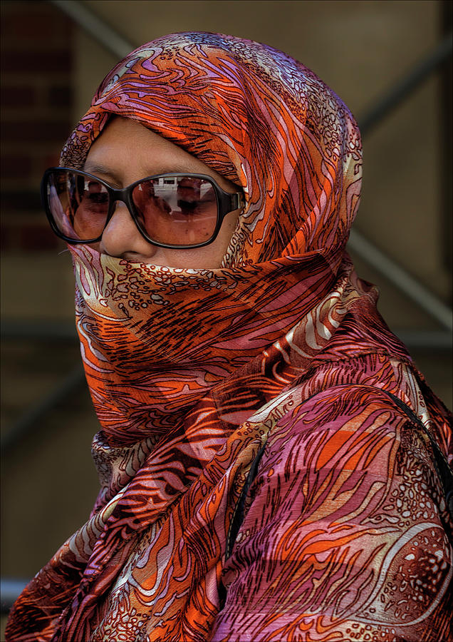 Moslem Day NYC 9_24_2017 Moslem Woman #4 Photograph by Robert Ullmann
