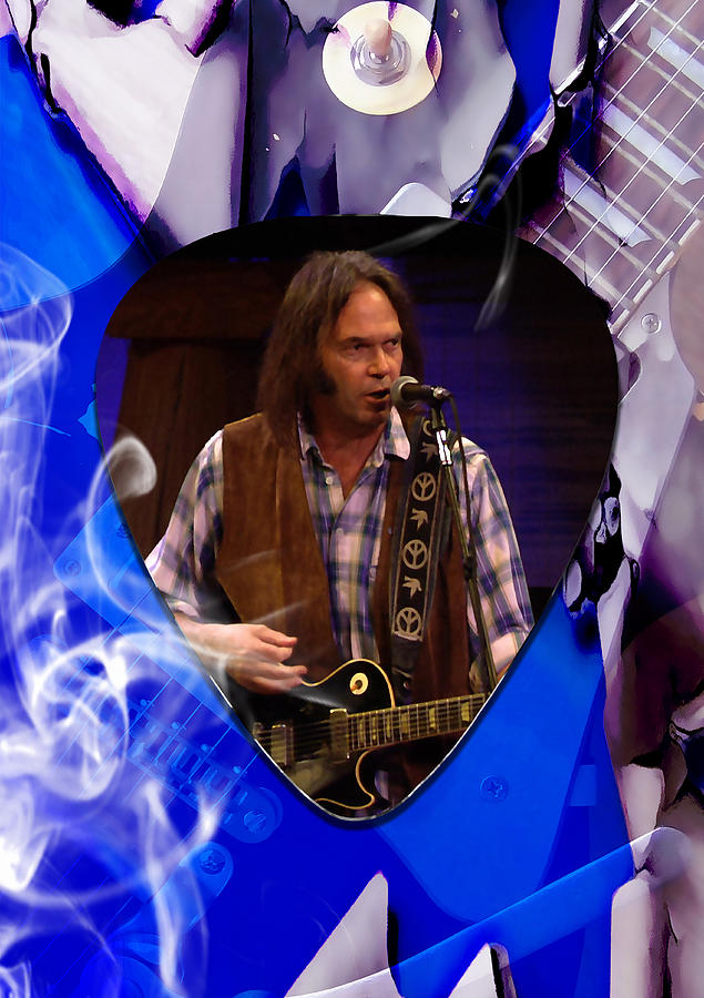 Neil Young Art #2 Mixed Media by Marvin Blaine