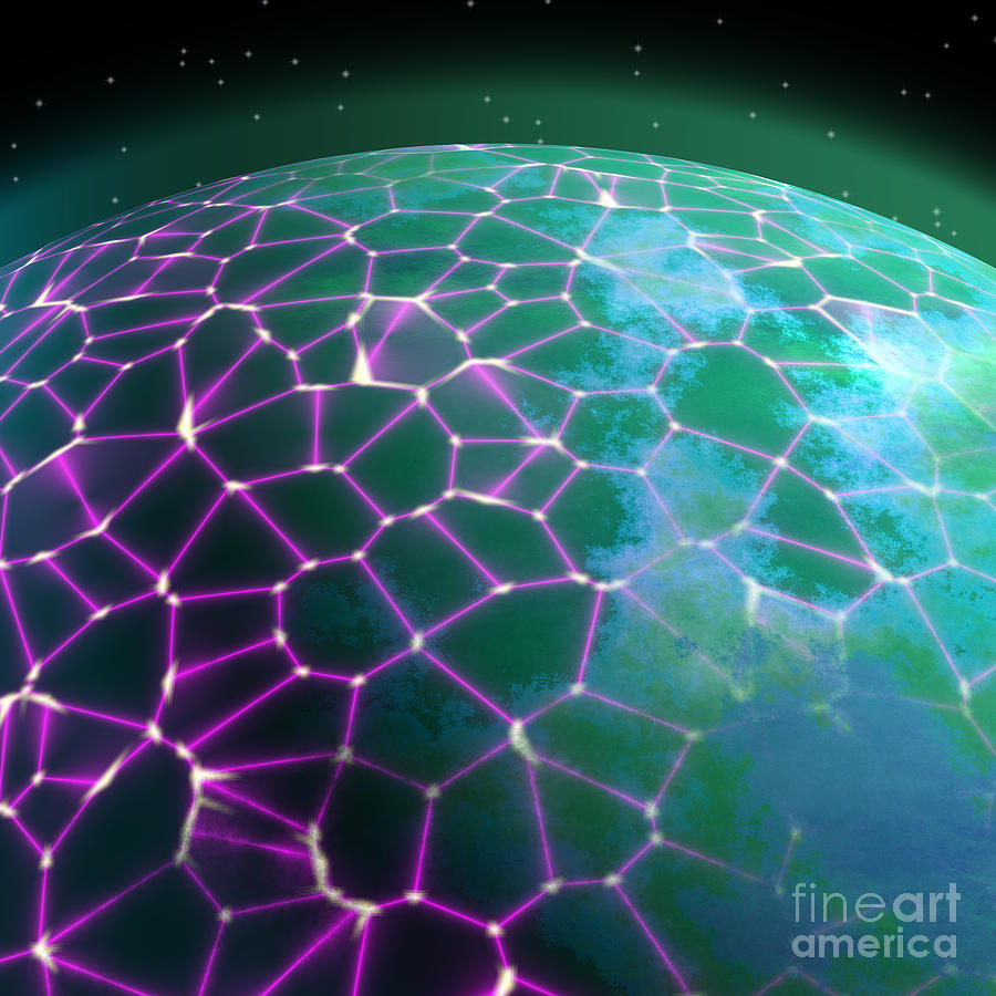 Network Planet Digital Art