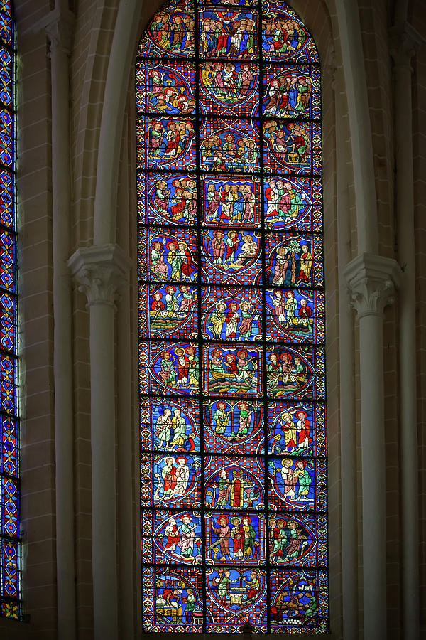 Notre Dame de Chartes Cathedral #4 Digital Art by Carol Ailles