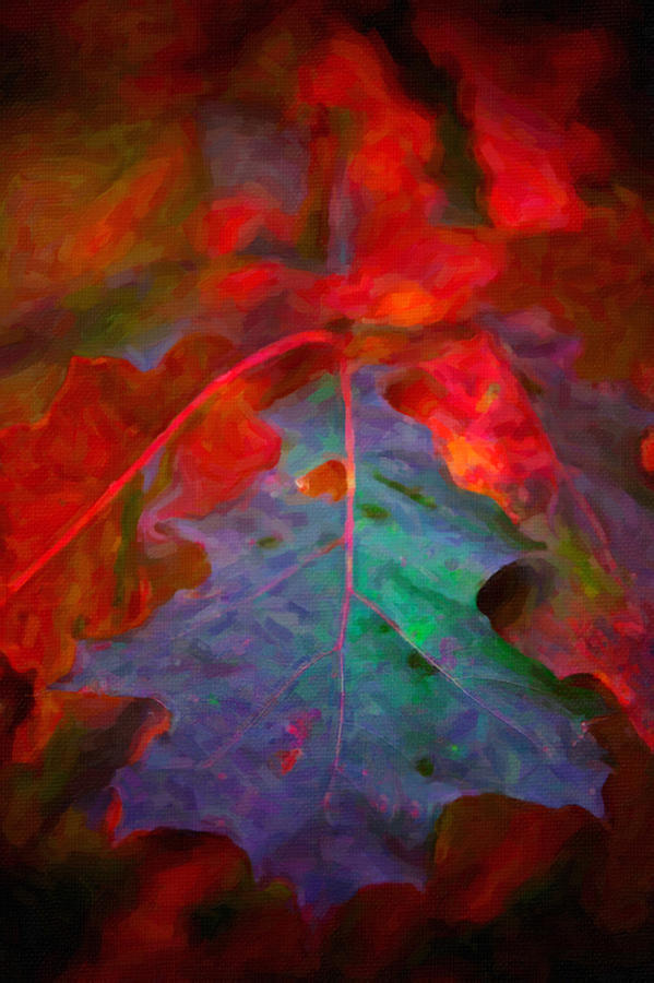 Oak Leaf #4 Painting by Prince Andre Faubert