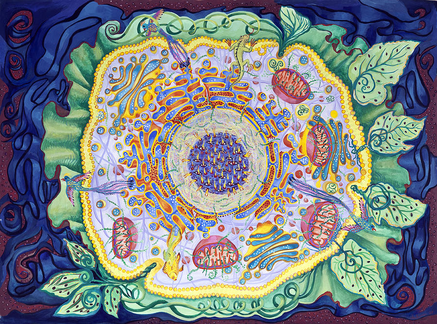Ode to the Eukaryote Painting by Shoshanah Dubiner