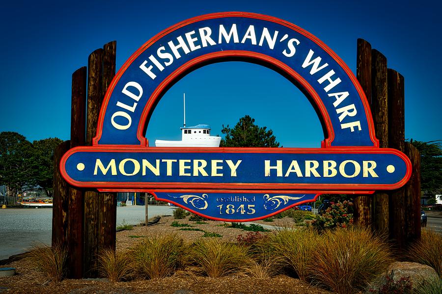 Sign Photograph - Old Fishermans Wharf #4 by Mountain Dreams