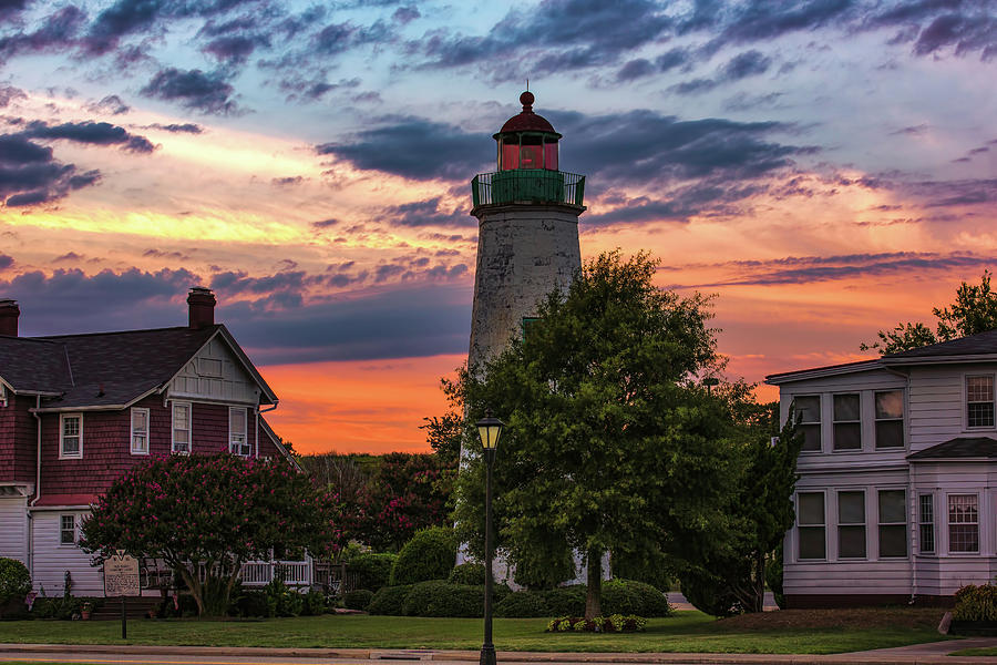 Sky Photograph - Old Point Comfort Light #4 by Pete Federico Sky Photograph - Old Point Comfort Light #4 by Pete Federico