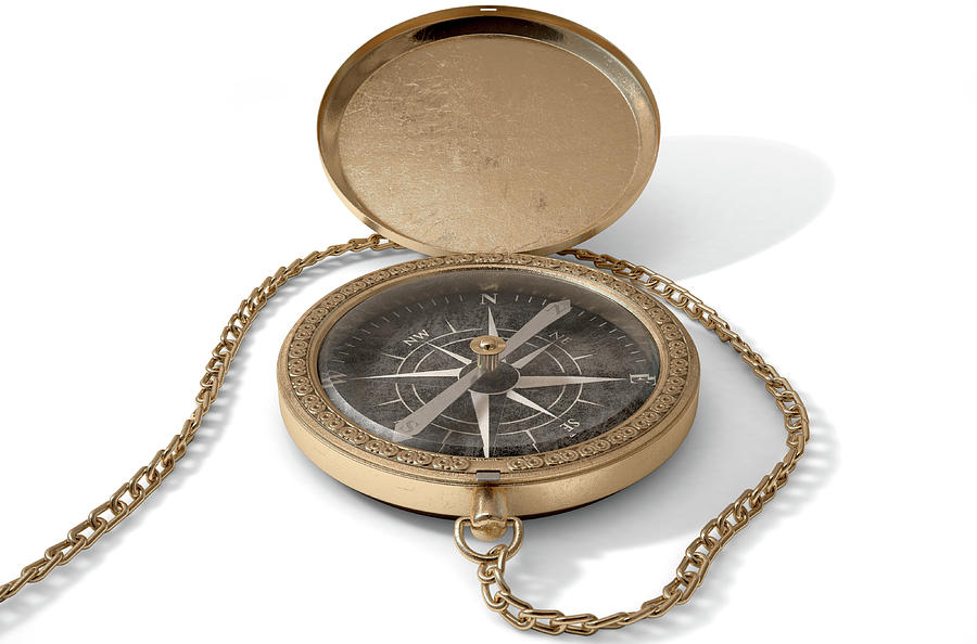 Device Digital Art - Ornate Pocket Compass #4 by Allan Swart