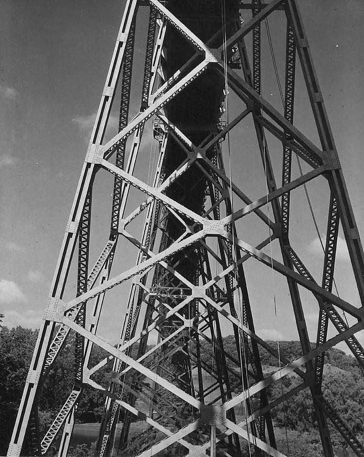 Boone High Bridge - 1958 #2 Photograph by Chicago and North Western Historical Society