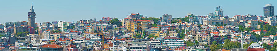 Panoramic view at Istanbul, Turkey. #4 Photograph by Marek Poplawski